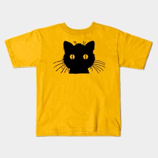 Vintage Black Cat Kids T-Shirt